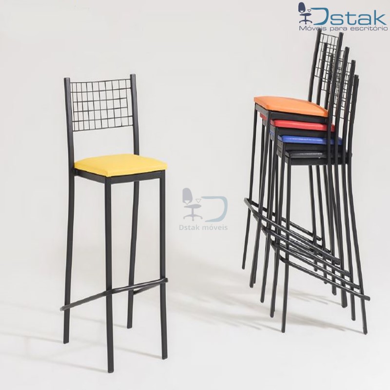 Banqueta Alta Empilhável
